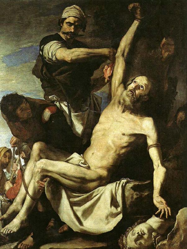 Jusepe de Ribera hans atelje. oil painting picture